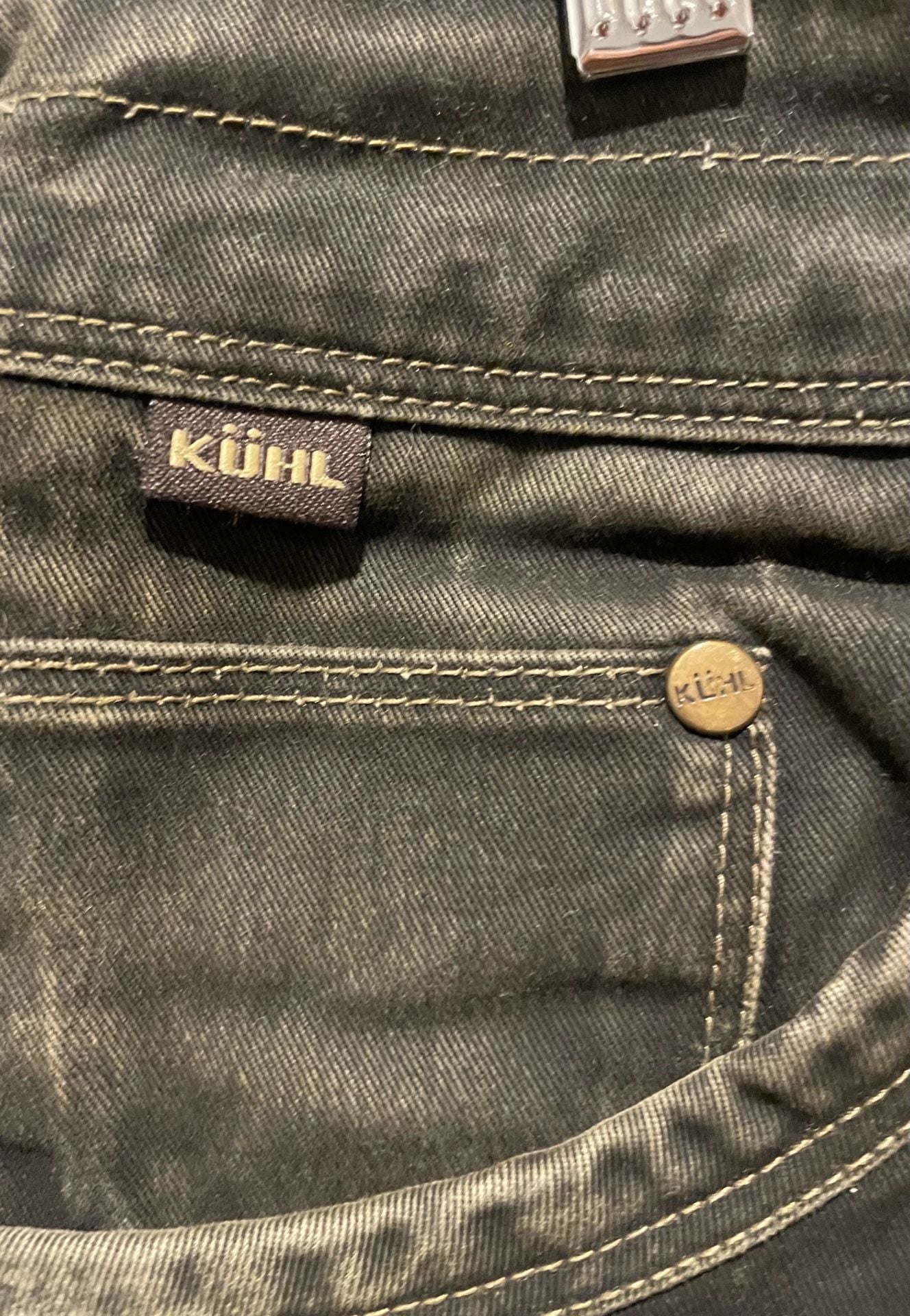 KÜHL Men’s 32x32 Dark Wash Utility Carpenter Jeans Baggy Workwear Pants 10