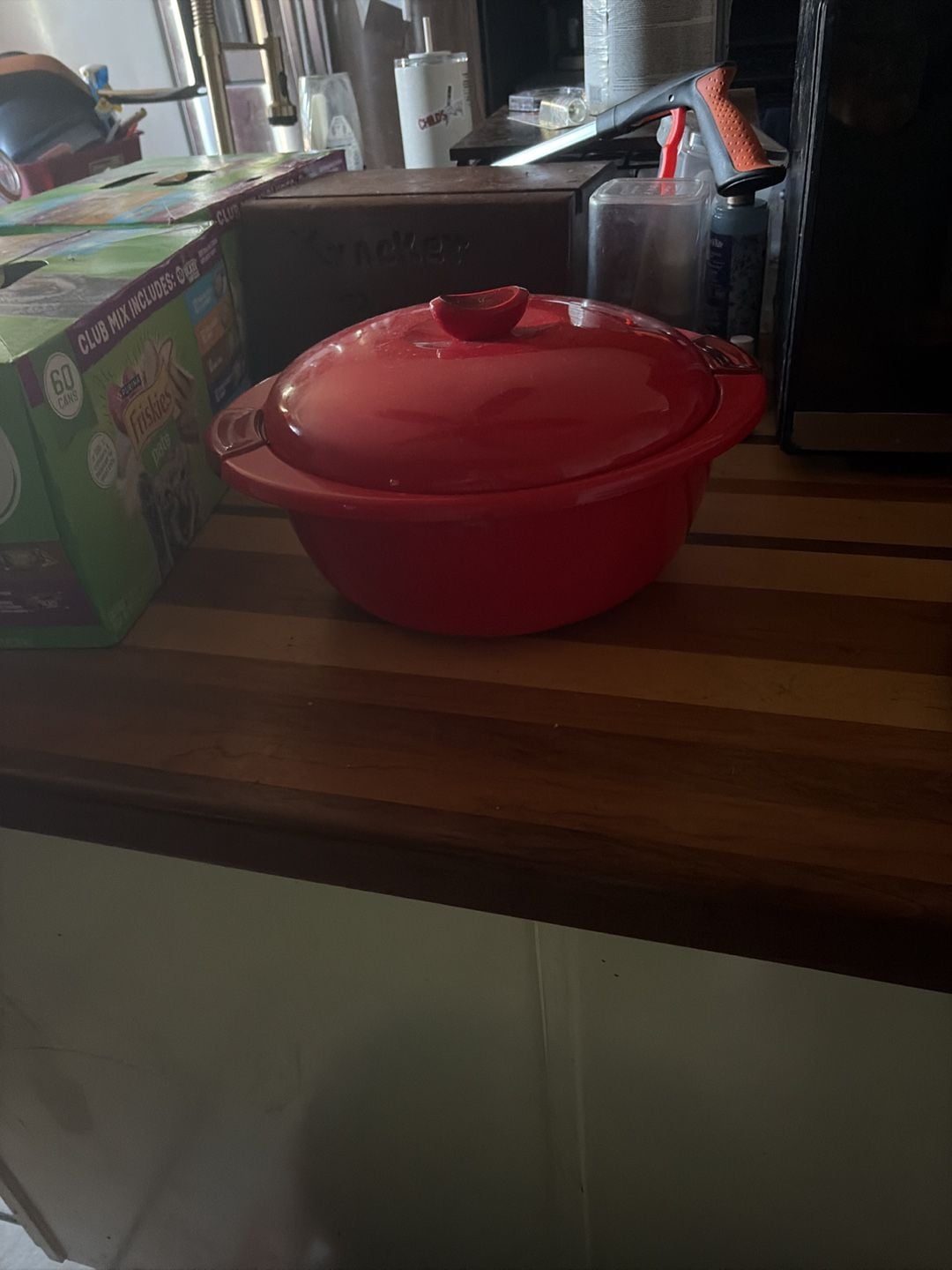 Thermal Casserole Red Insulated Food Server Bowl With Lid 1