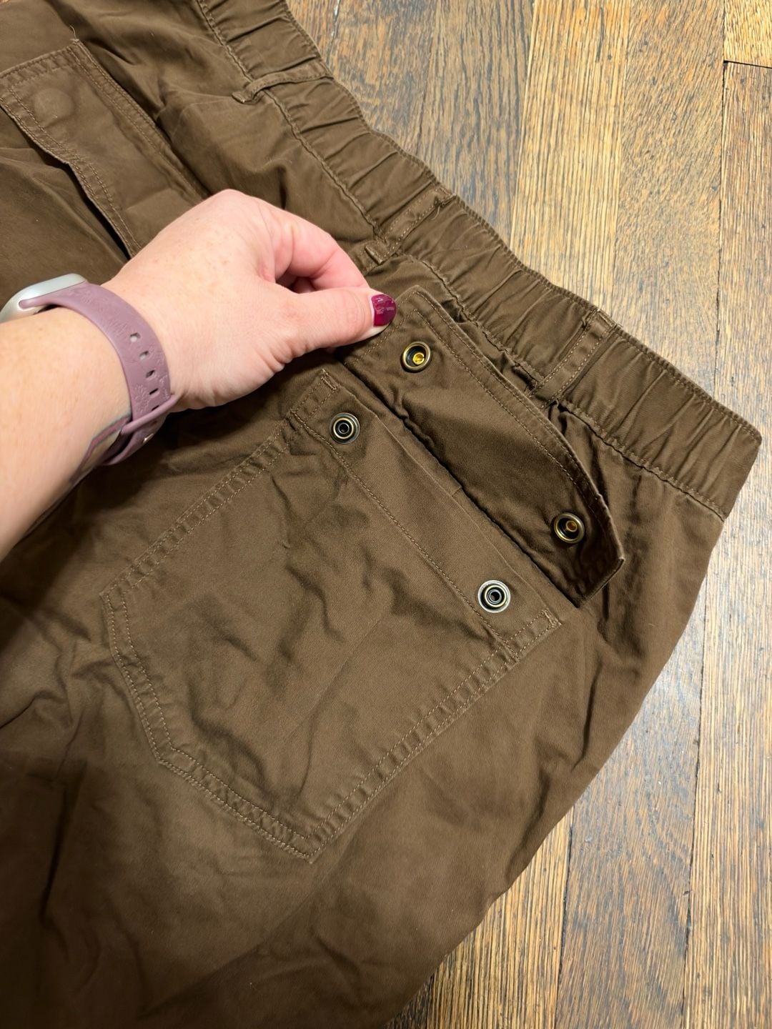 Polo Ralph Lauren Cargo Pants Earth Tone Brown Cotton Utility Trousers Size Small 9