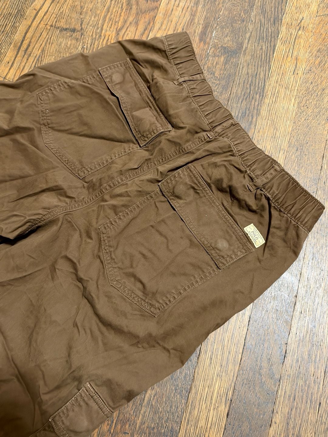 Polo Ralph Lauren Cargo Pants Earth Tone Brown Cotton Utility Trousers Size Small 11