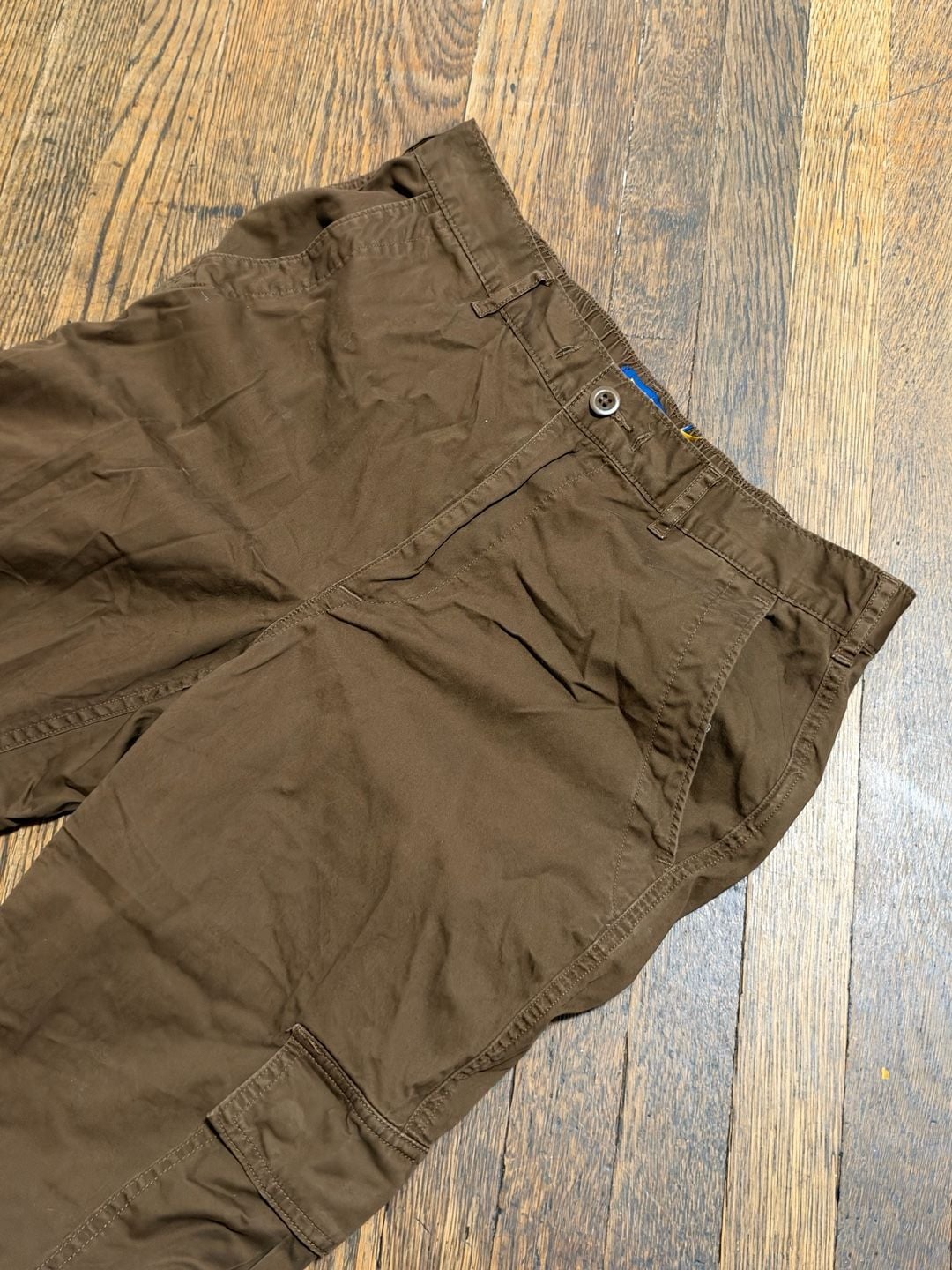 Polo Ralph Lauren Cargo Pants Earth Tone Brown Cotton Utility Trousers Size Small 15