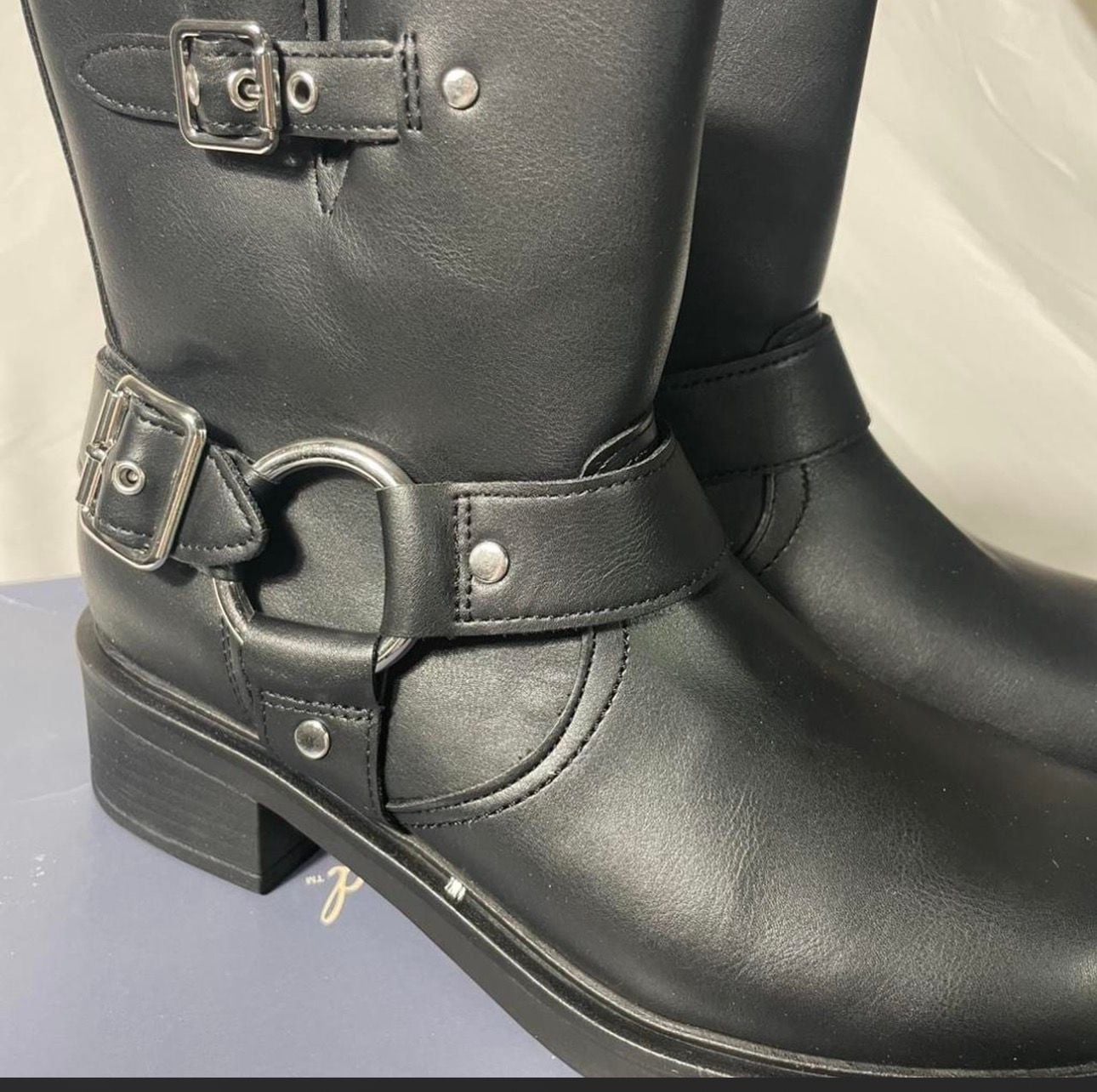 Universal Thread Black Motorcycle Boots 6