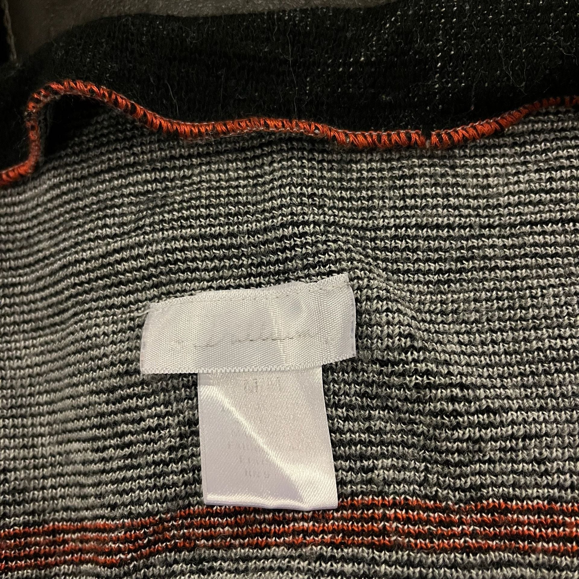 Trillium Cardigan Sweater Size M Aztec Southwestern Open Front Grey 12
