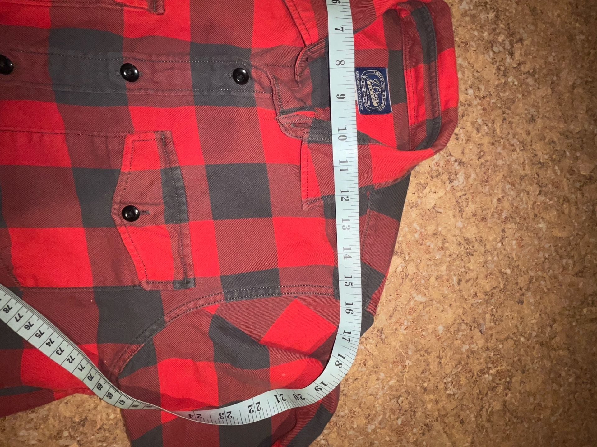 J.Crew Sportsmen’s Outfitter Men’s S Buffalo Plaid Flannel Shirt Red Black 11