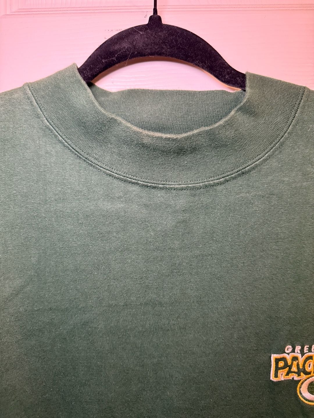 Vintage The Edge Green Bay Packers Mock Turtleneck Size M Long Sleeve Vintage 5