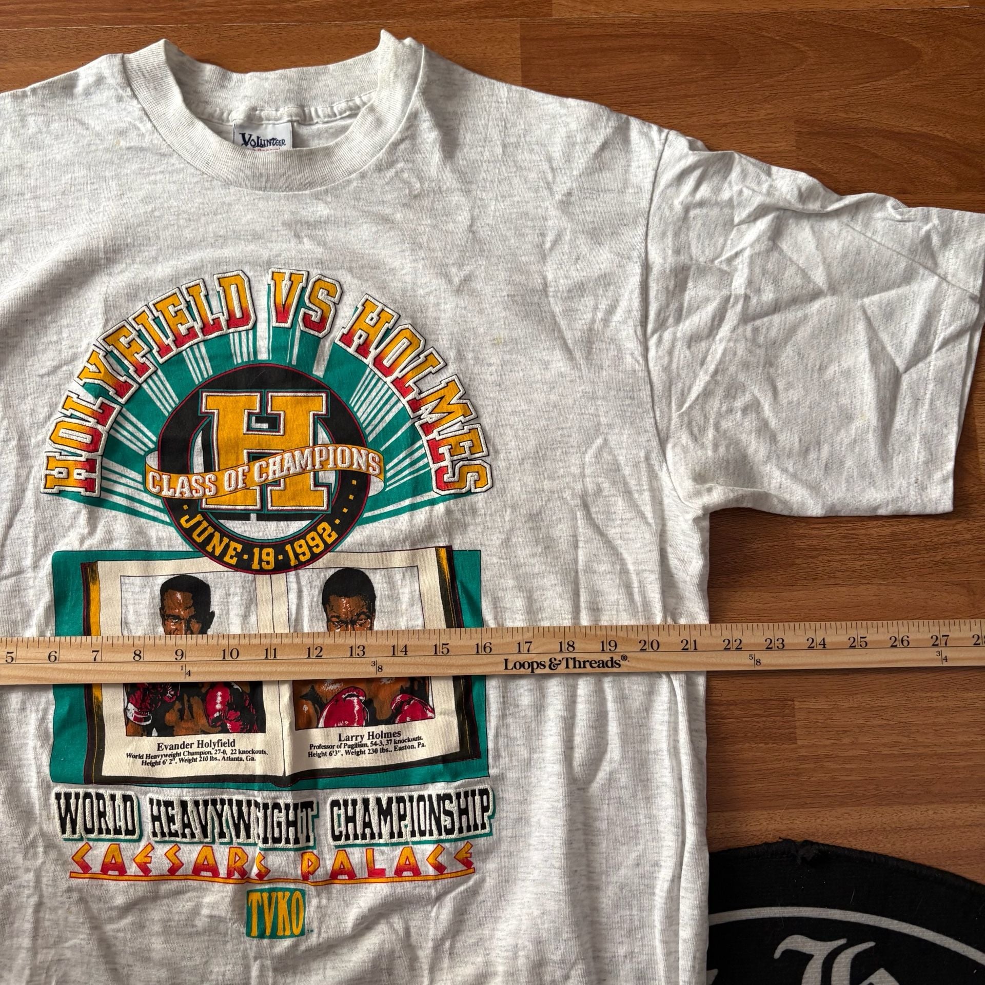 Vintage Holyfield Vs Holmes 1992 T-Shirt Size L 5