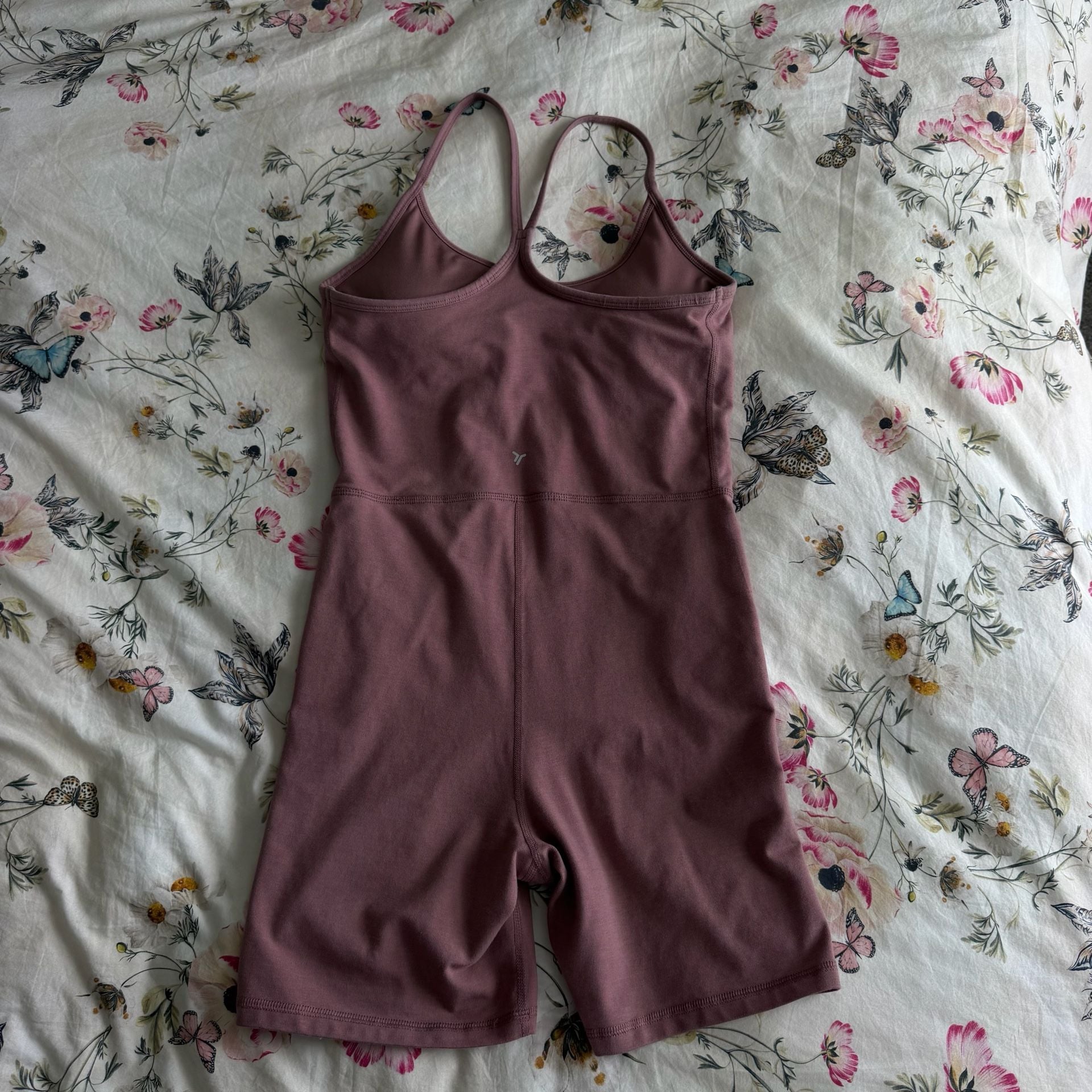 Old Navy PowerChill Racerback Bodysuit Size M Mauve Romper 3