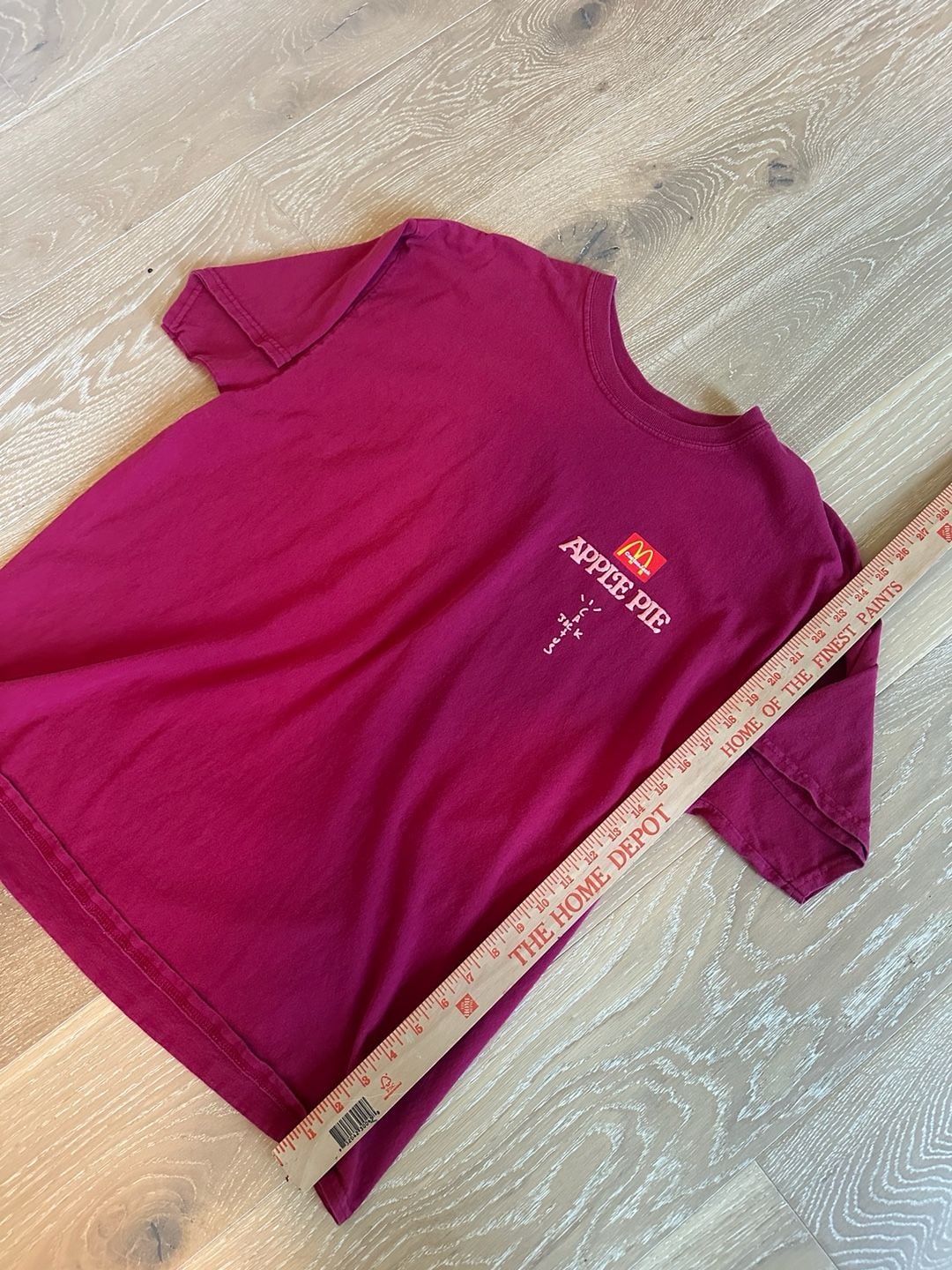 Travis Scott x McDonald's Apple Pie T-Shirt Size L Red 6