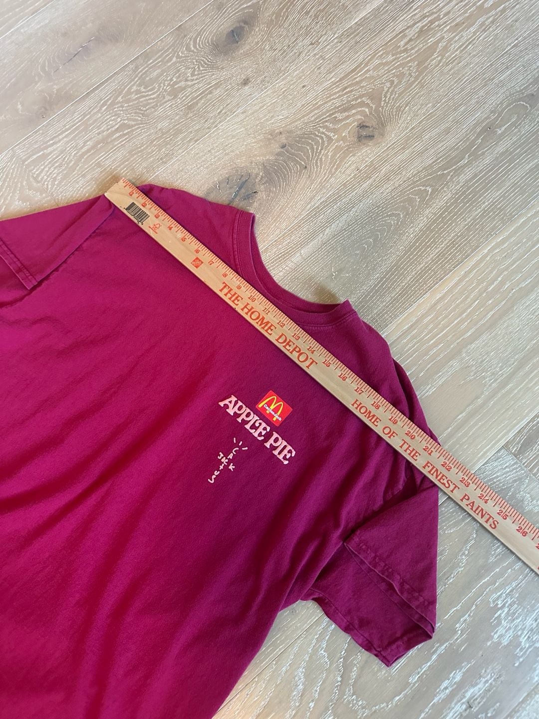 Travis Scott x McDonald's Apple Pie T-Shirt Size L Red 7