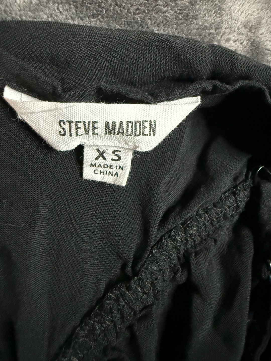 Women’s Steve Madden Tiered Midi Dress Size XS Black Sleeveless Rayon#180 5