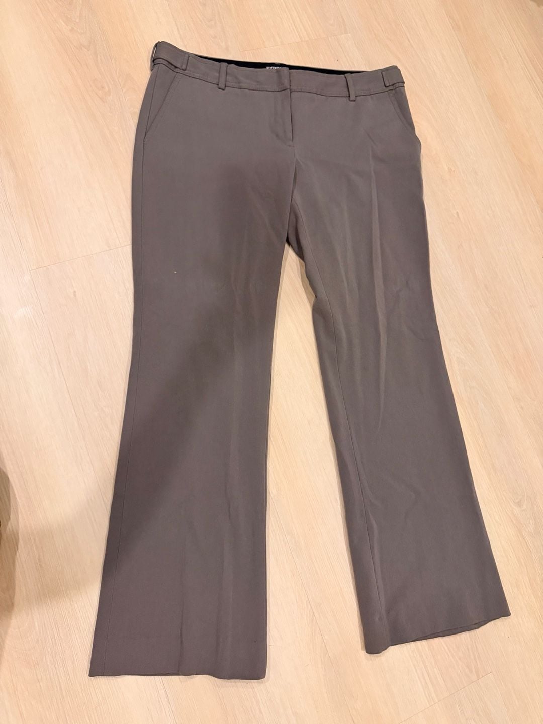 Express Columnist Pants Size 12R Grey Dress Trousers 2