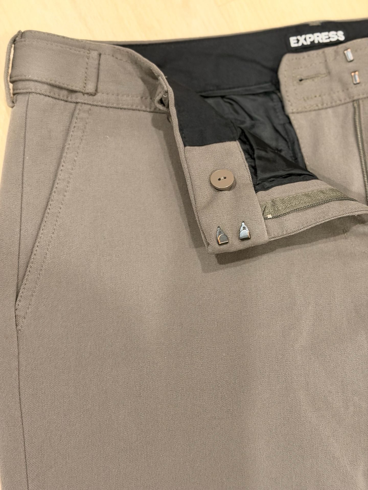 Express Columnist Pants Size 12R Grey Dress Trousers 3
