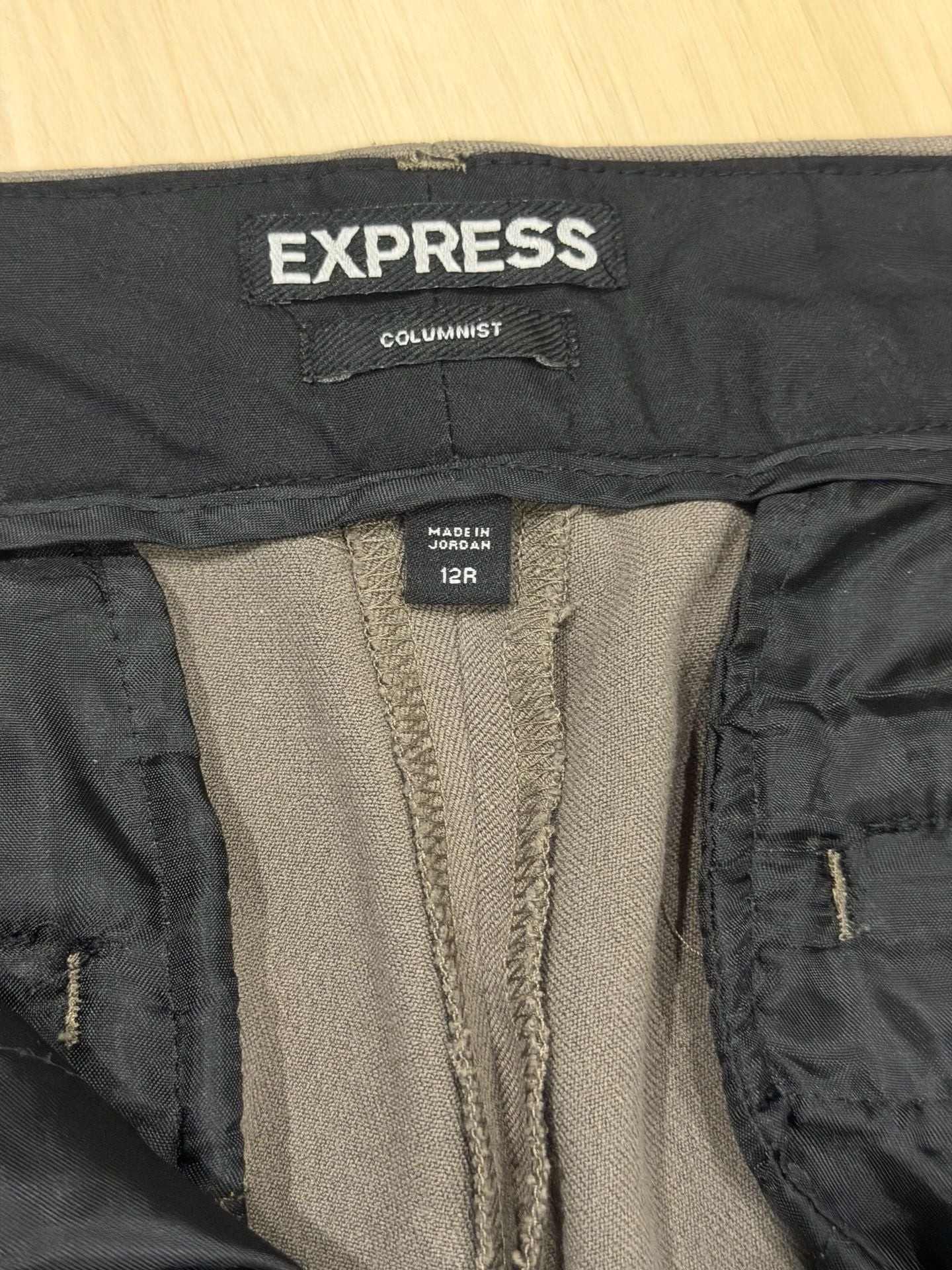 Express Columnist Pants Size 12R Grey Dress Trousers 4