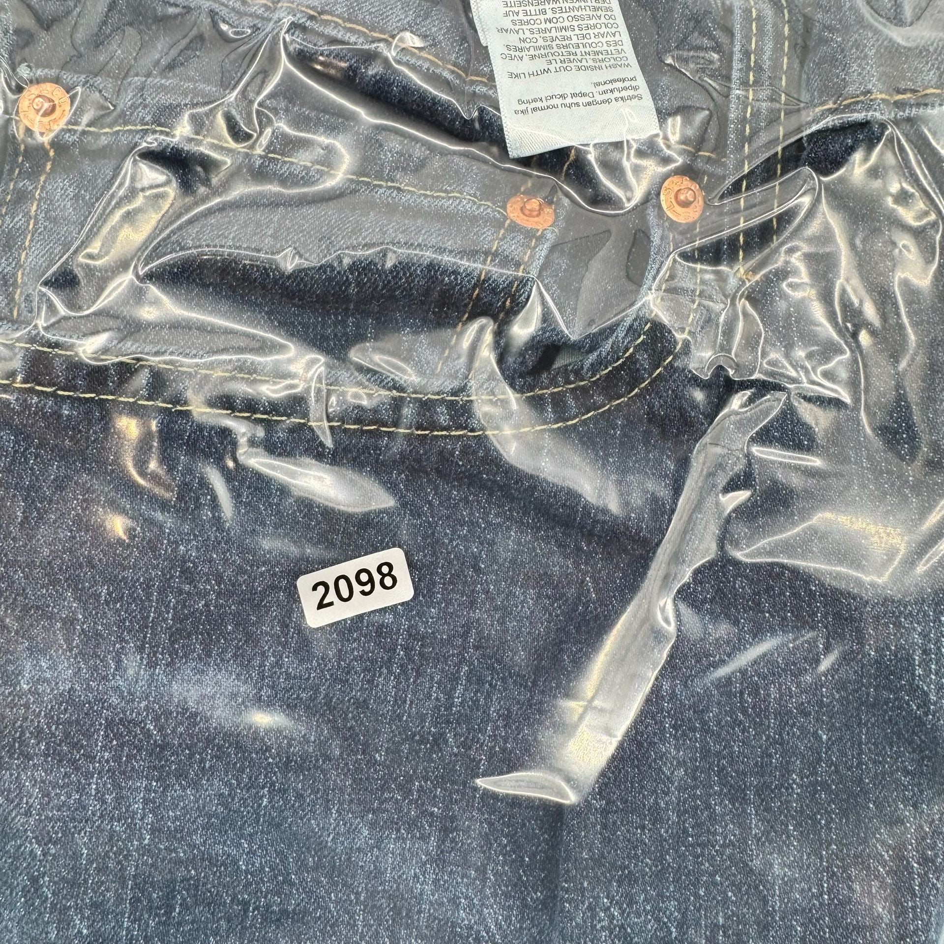 Levi's 505 Jeans Size W36 L30 Dark Wash Denim Regular Straight Fit 7