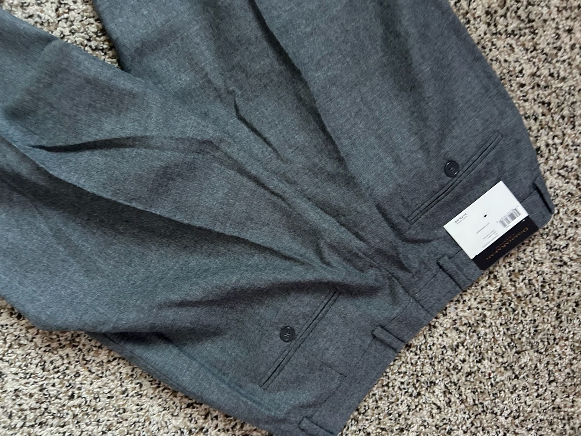 Donna Karan Signature Wool Dress Pants Size 32 Grey 6
