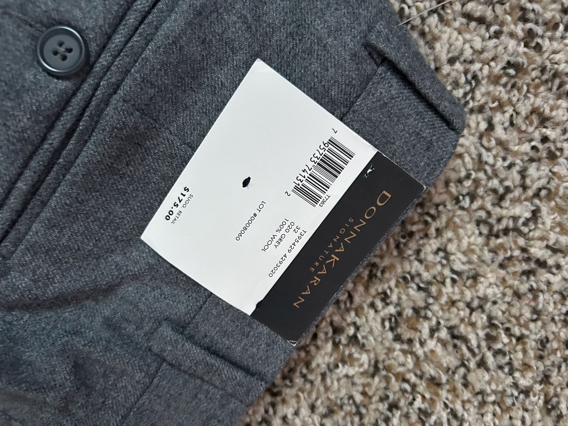 Donna Karan Signature Wool Dress Pants Size 32 Grey 7