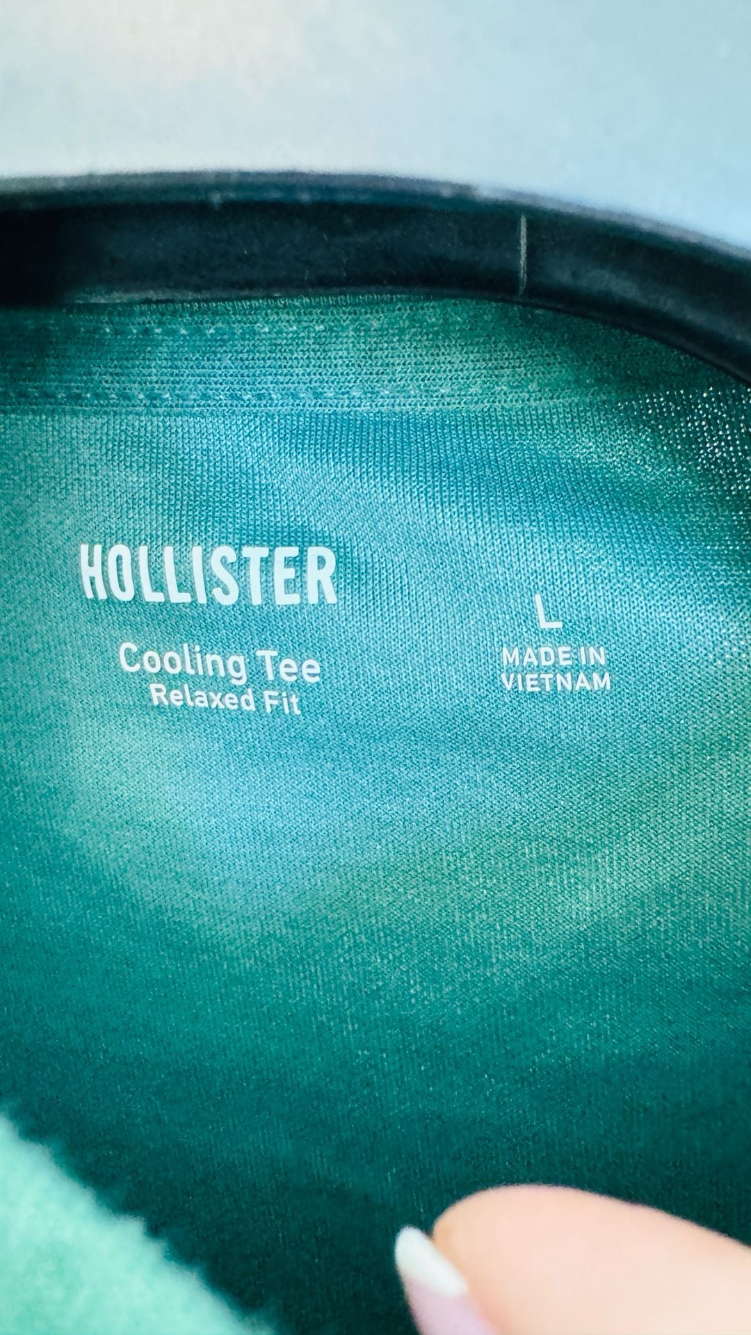 Hollister Cooling Tee Size L Green Relaxed Fit 3