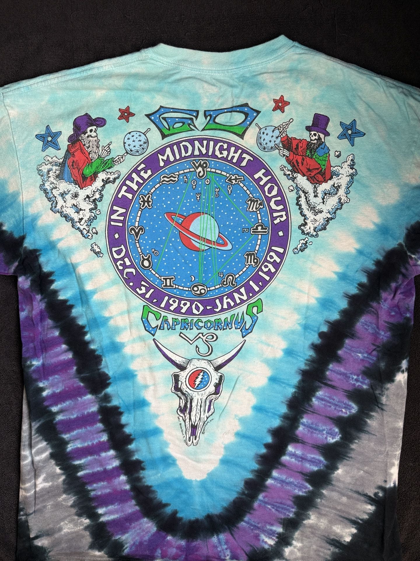 Liquid Blue Grateful Dead Midnight Hour T-Shirt Size L Tie Dye 6