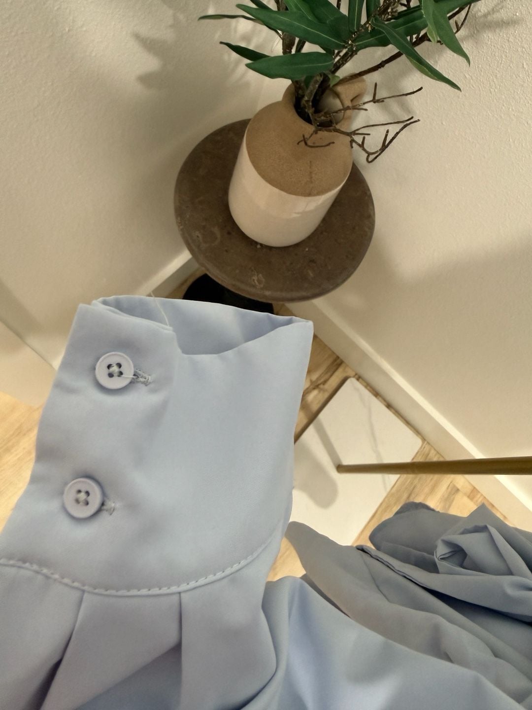 Cider Shirt Dress Size 3XL Light Blue Belted Button-Down Midi 5