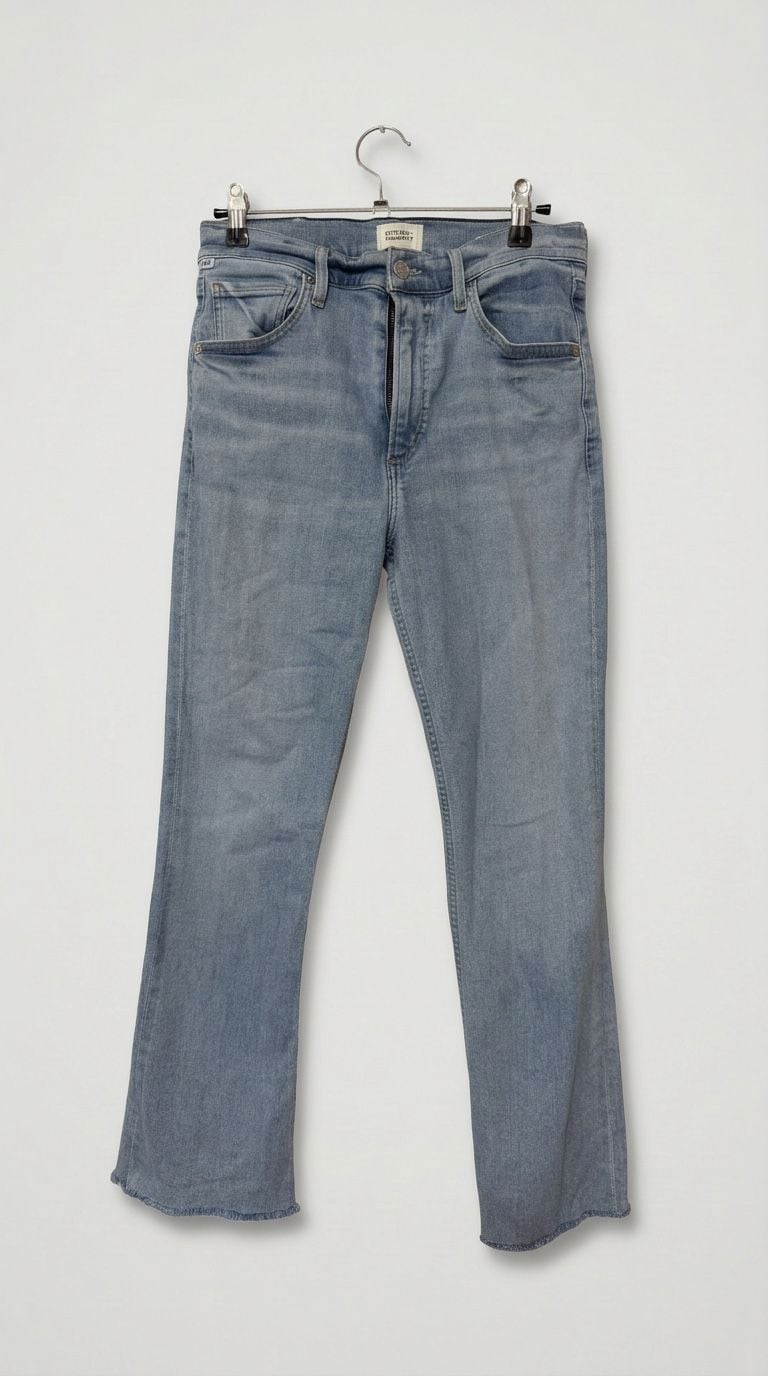 Citizens of Humanity Isola Cropped Boot Jeans Size 27 Light Wash 2