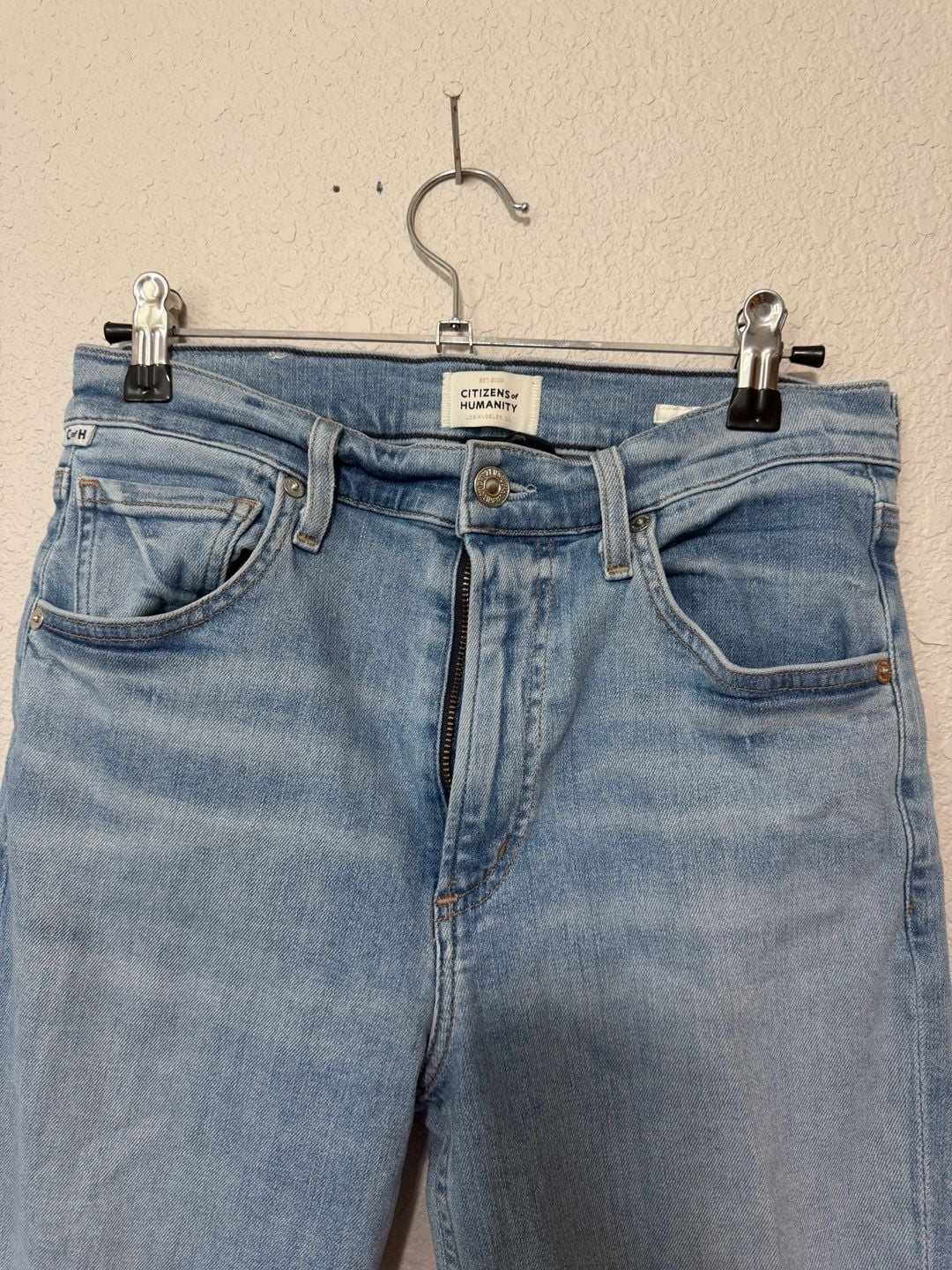Citizens of Humanity Isola Cropped Boot Jeans Size 27 Light Wash 4