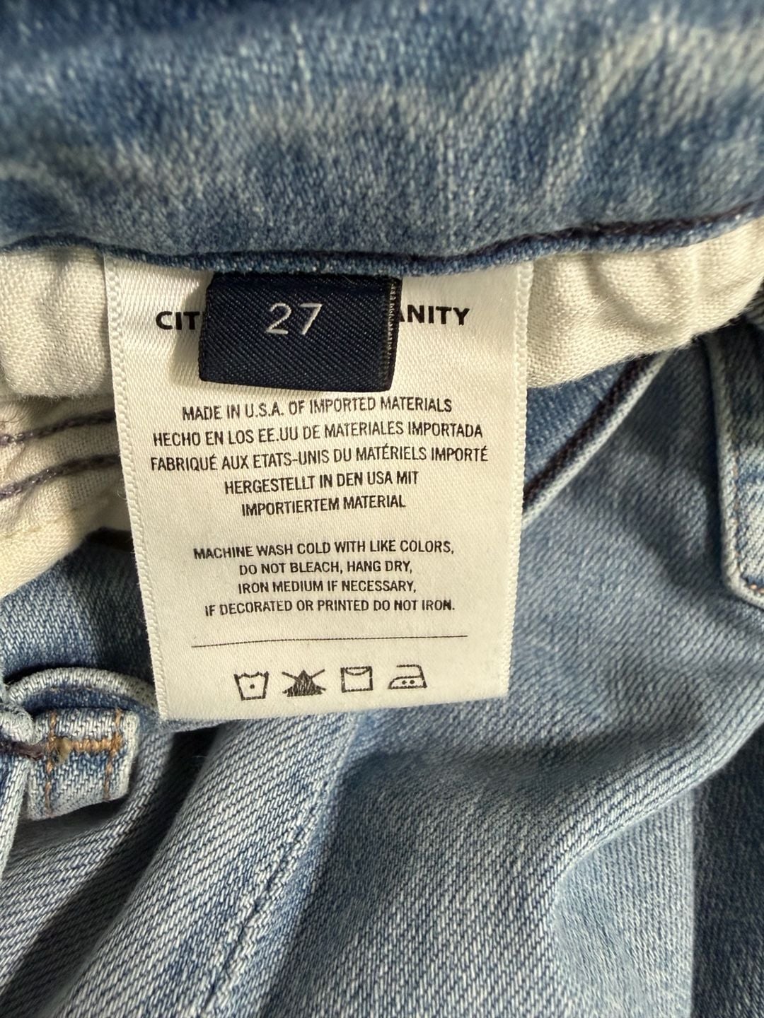 Citizens of Humanity Isola Cropped Boot Jeans Size 27 Light Wash 6