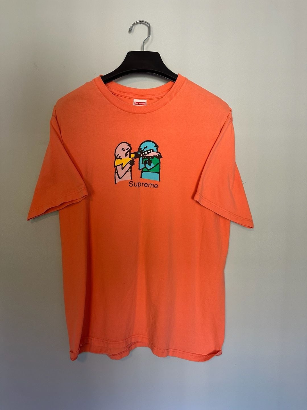 Supreme T-Shirt Size M Orange Graphic Tee 2