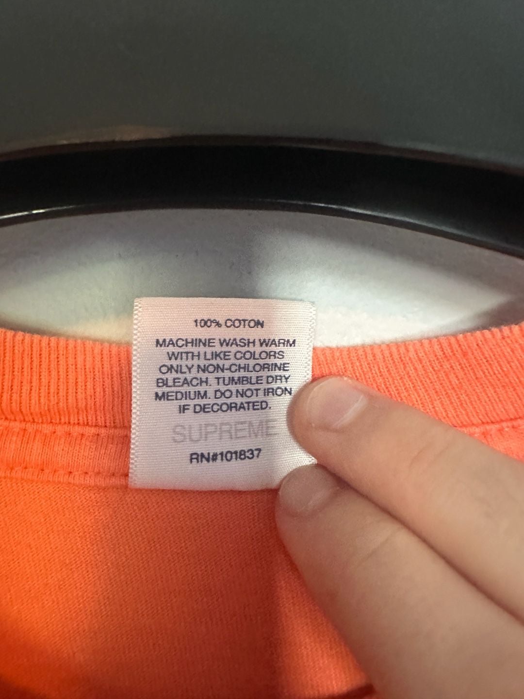 Supreme T-Shirt Size M Orange Graphic Tee 6