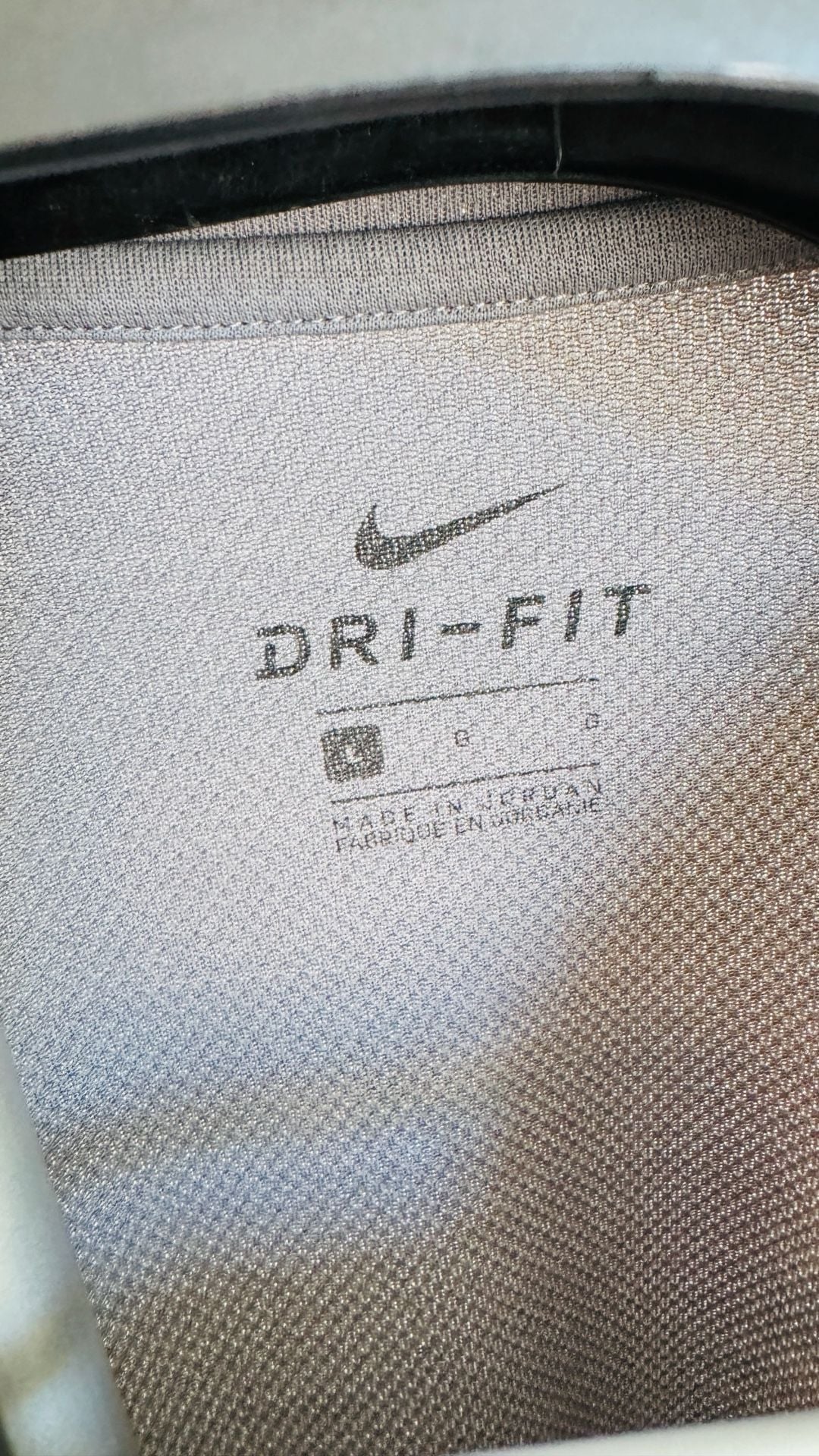 Nike Dri-FIT T-Shirt Size L Gray Athletic Workout Top 5
