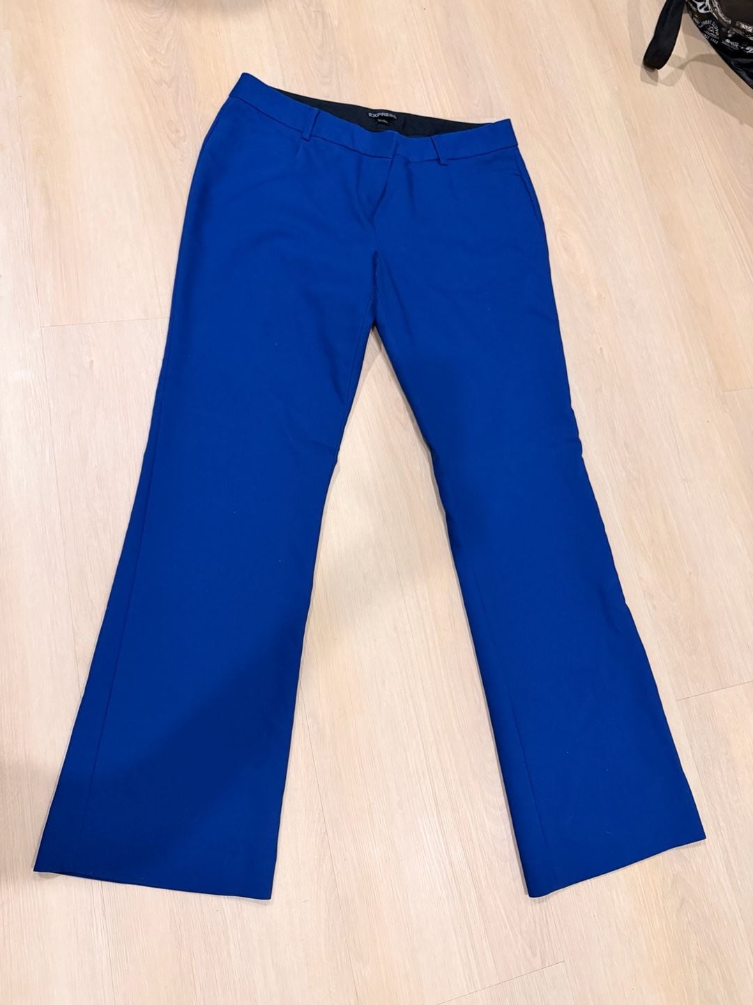 Express Columnist Pants Size 12R Blue Career Dress Trousers 2
