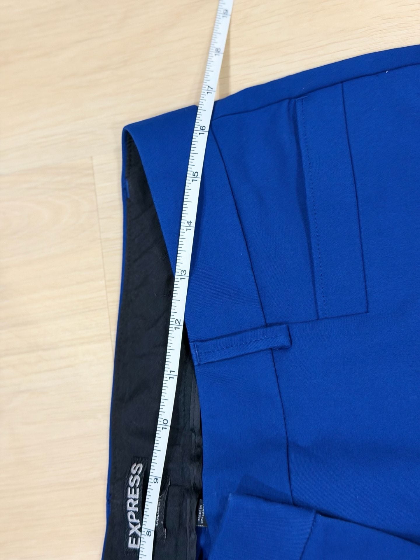 Express Columnist Pants Size 12R Blue Career Dress Trousers 7