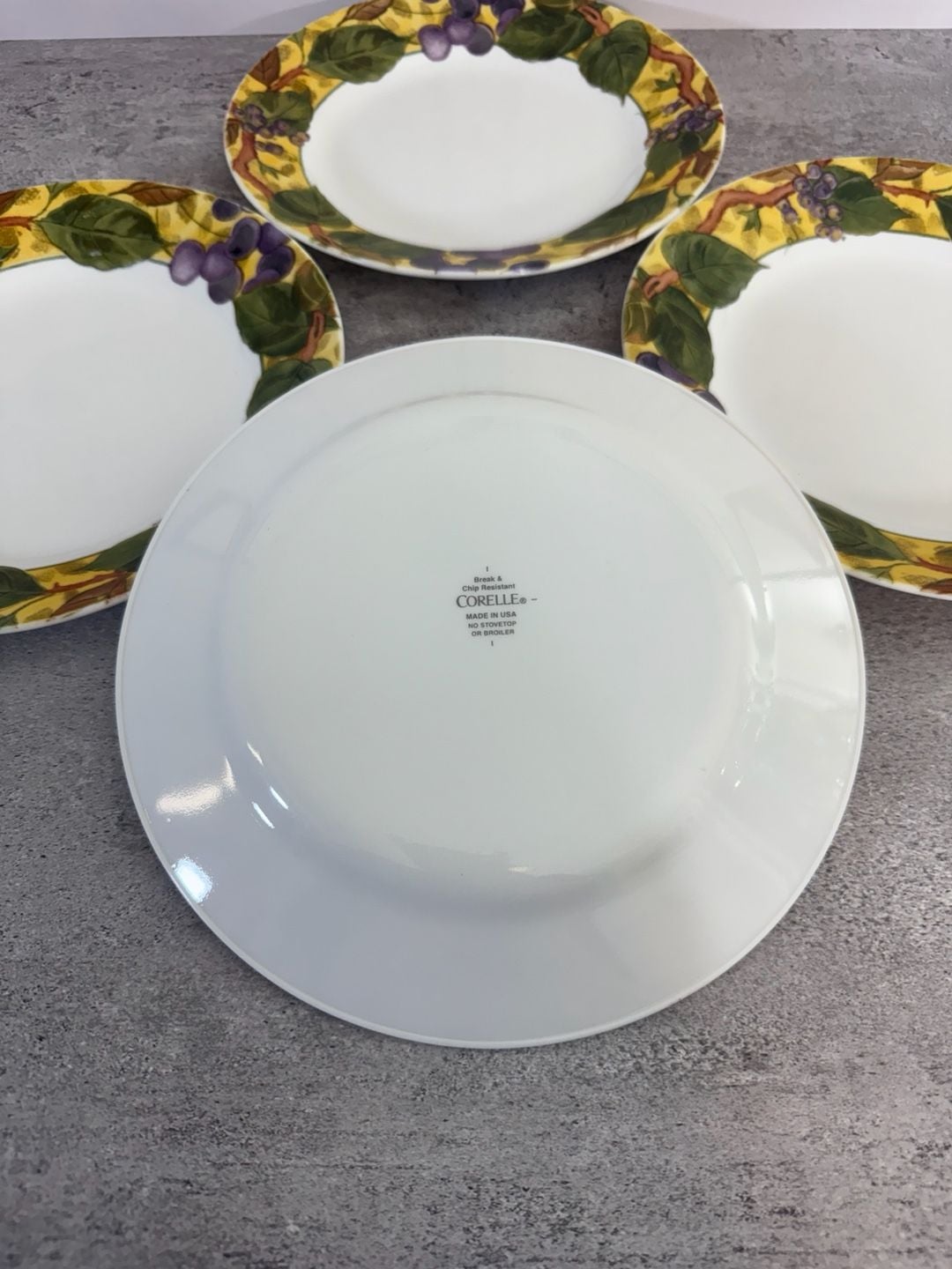 Corelle Tuscan Vine Dinnerware Set Grape Pattern 8