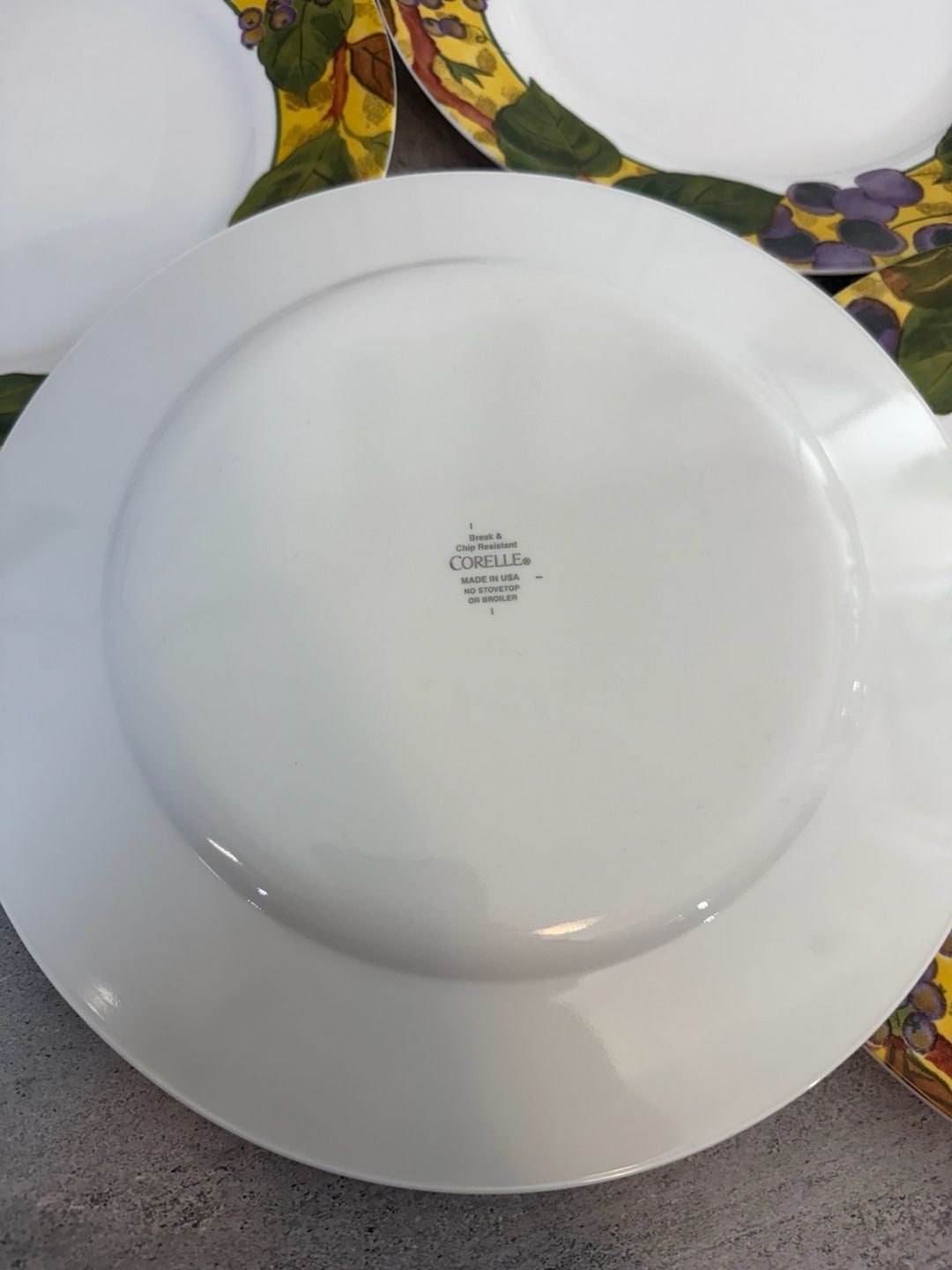 Corelle Tuscan Vine Dinnerware Set Grape Pattern 10
