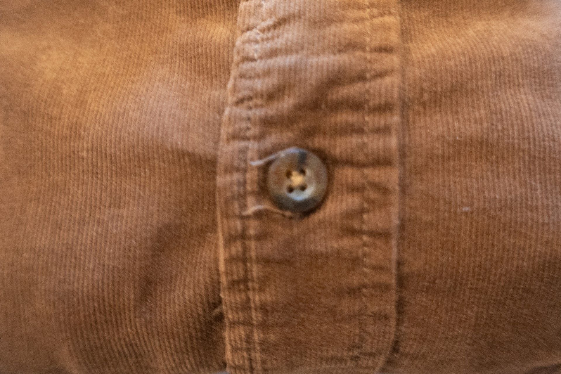 Woolrich Corduroy Long Sleeve Button Down Shirt Size M Brown 6