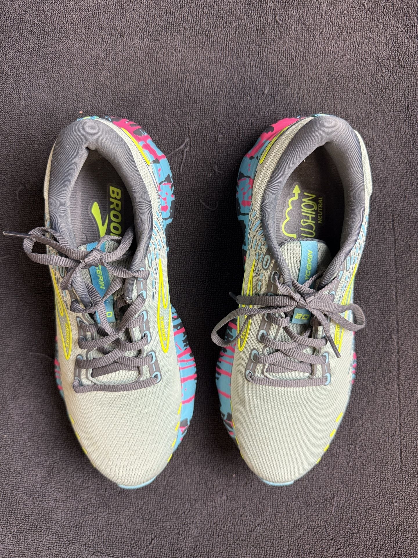 Brooks Glycerin 20 Paint Drip Running Shoes 4