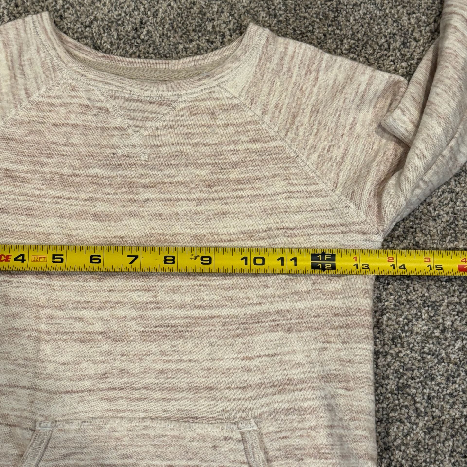 Lands' End Sweatshirt Dress Size 6X Marled Tan Long Sleeve 6