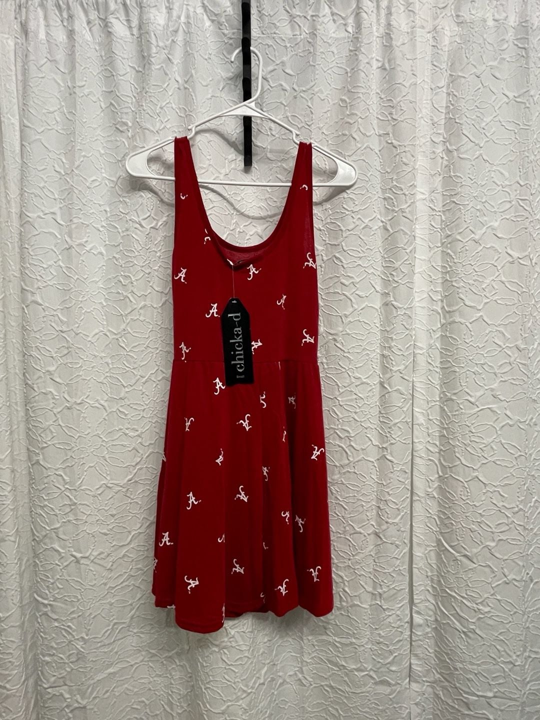 Chicka-d NCAA Alabama Crimson Tide Festival Dress Small NWT Red Gameday 3