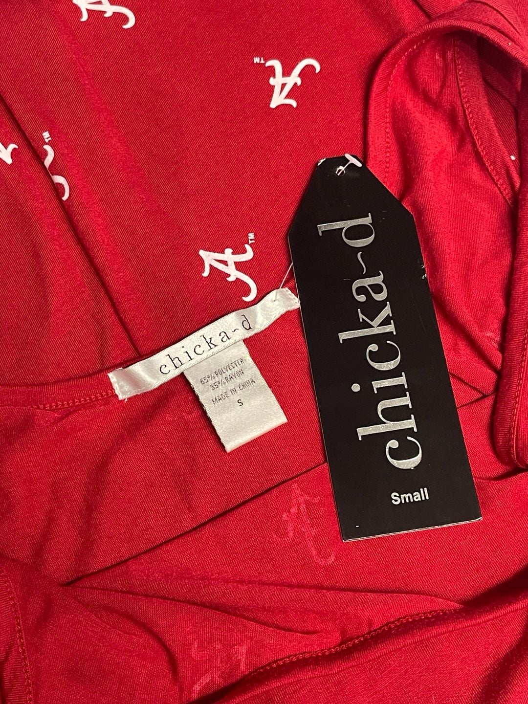 Chicka-d NCAA Alabama Crimson Tide Festival Dress Small NWT Red Gameday 4