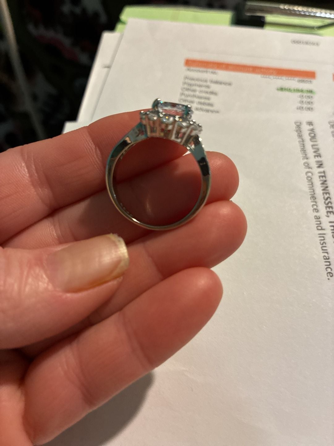 Buy Moissanite Round Cut Engagement Ring In Pave Style 4