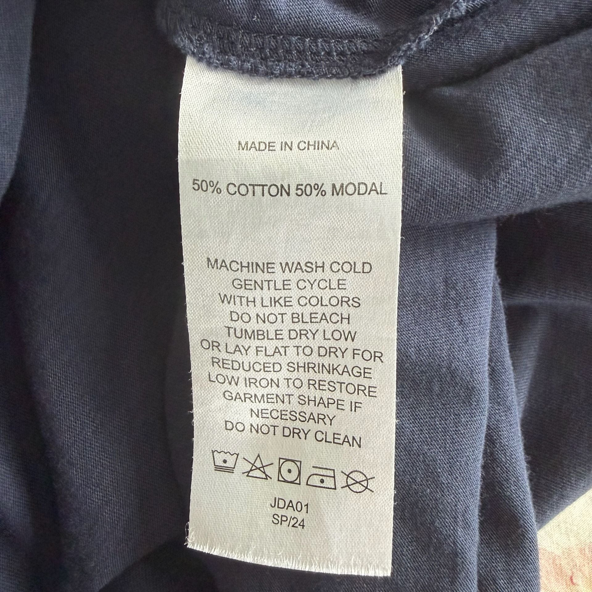Quince Muscle Tank Size L Navy Blue Cotton Modal Sleeveless Top 5