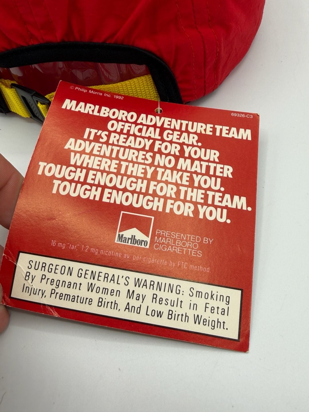 Vintage 1992 Marlboro Adventure Team Hat NWT Deadstock 5 Panel Strapback Cap 6