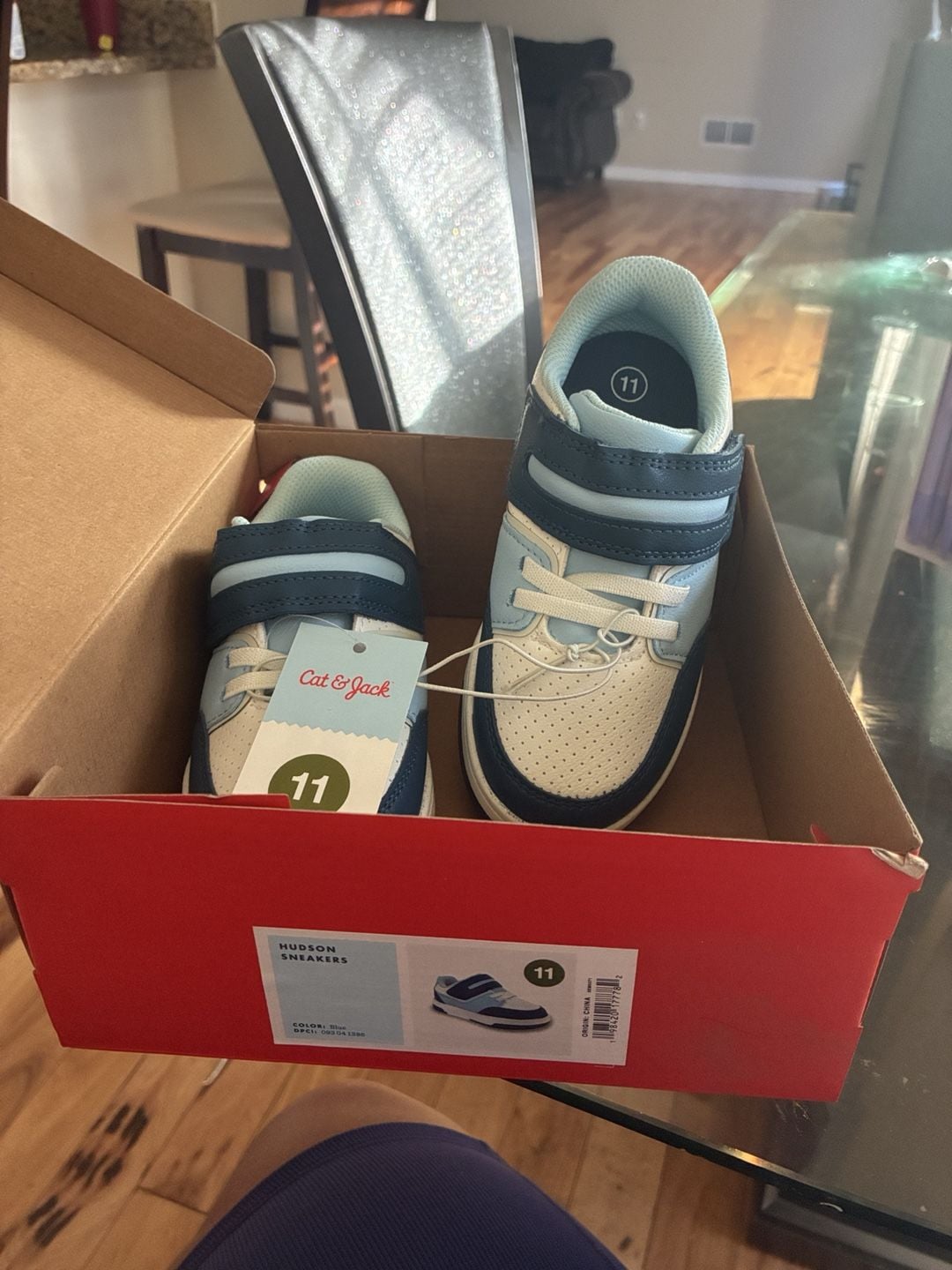 Cat & Jack Hudson Sneakers Size 11 Blue White 2