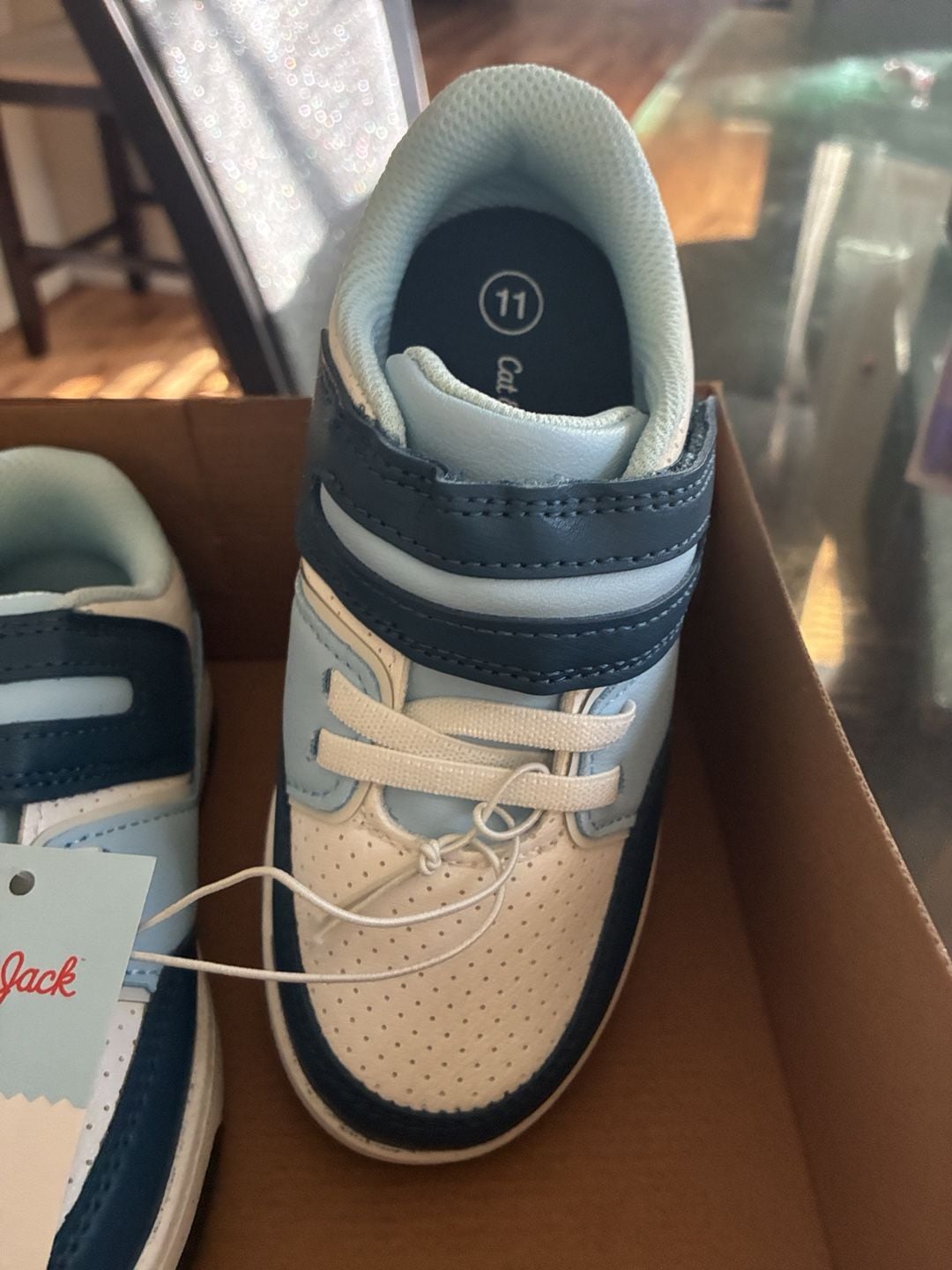 Cat & Jack Hudson Sneakers Size 11 Blue White 3