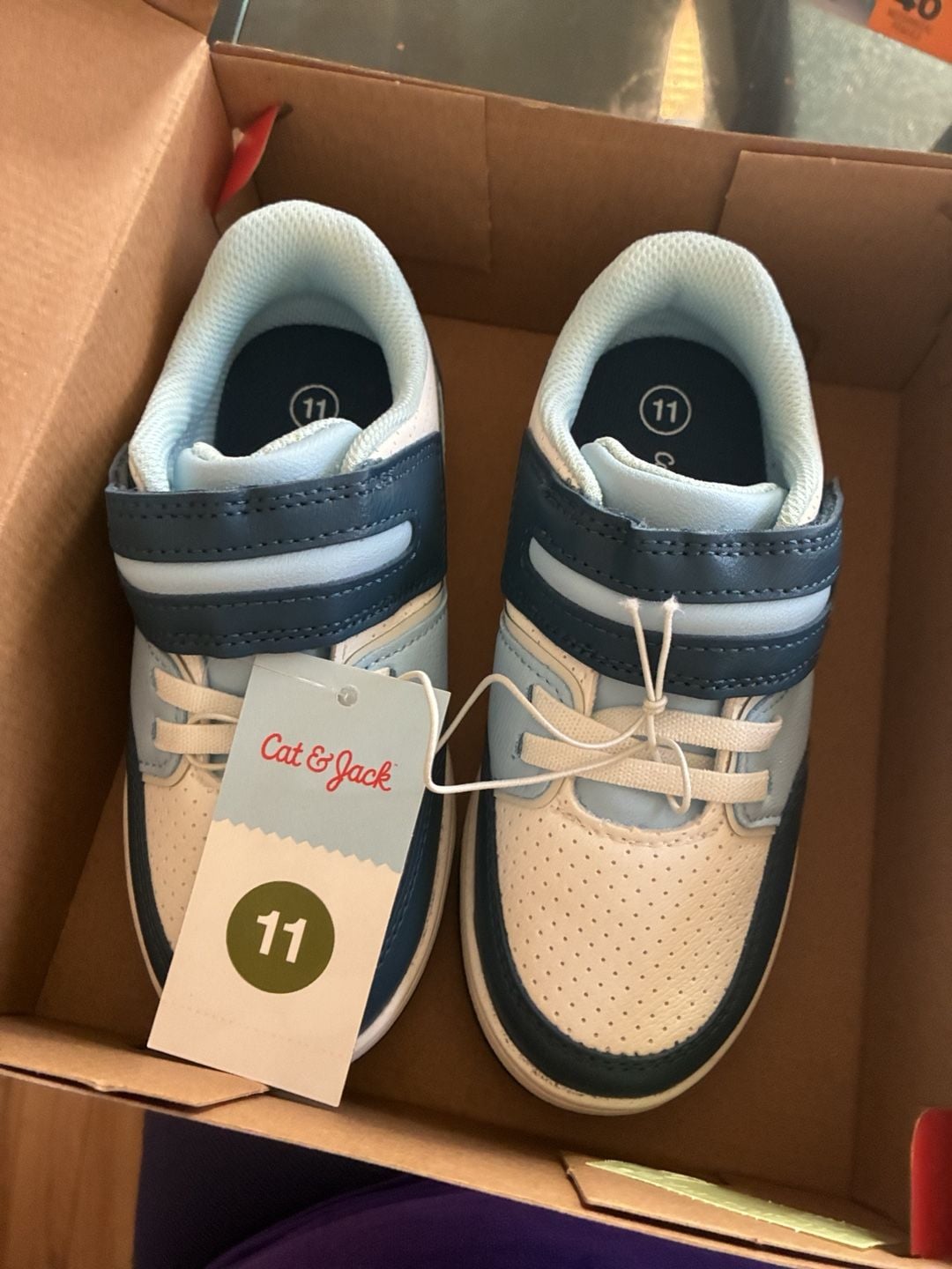 Cat & Jack Hudson Sneakers Size 11 Blue White 5