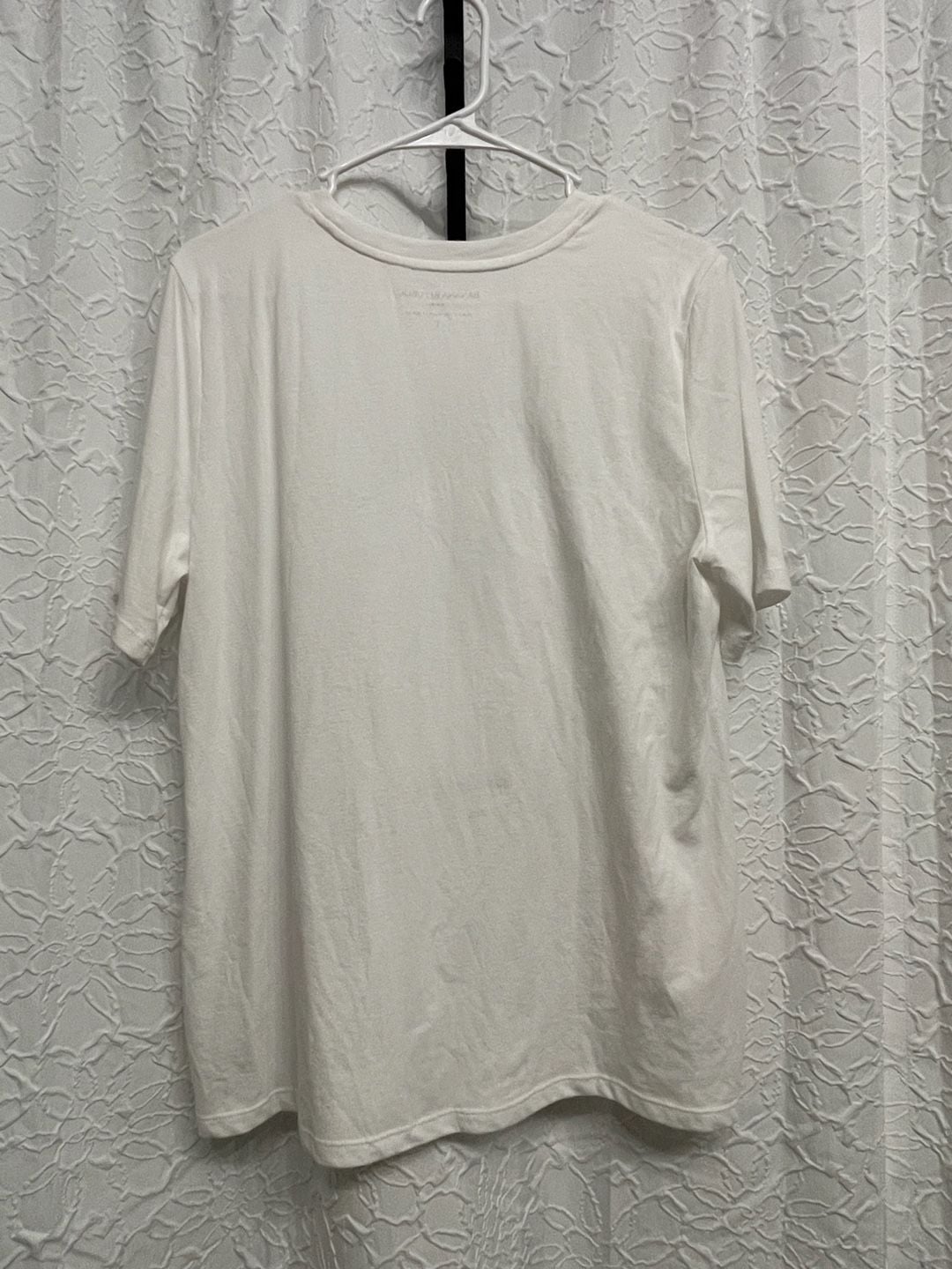 Banana Republic Winter Coat Cat Graphic T Shirt Large White Novelty 3