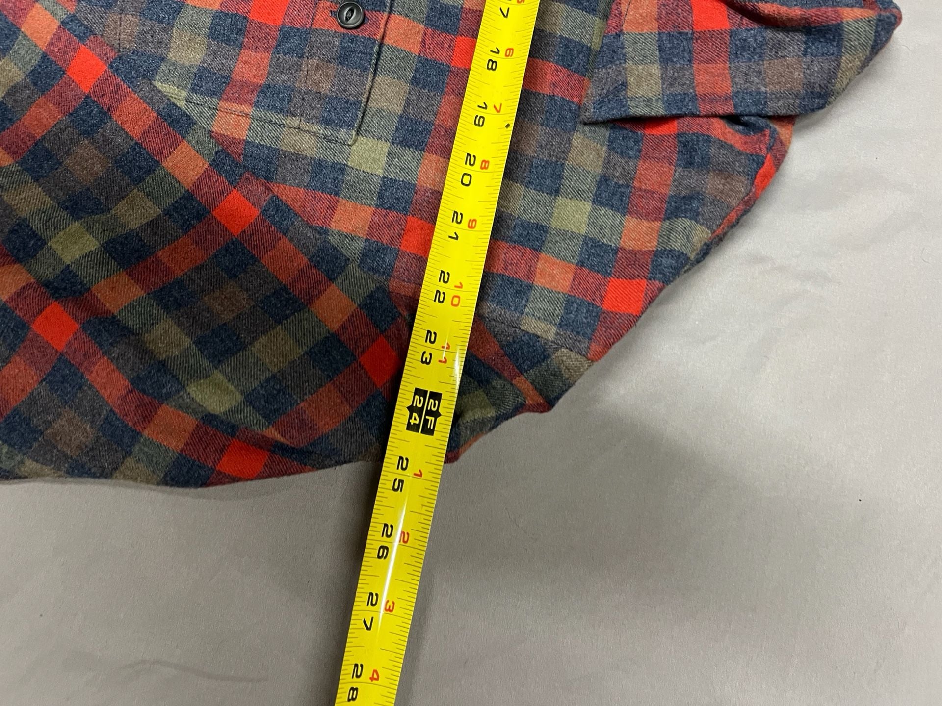 Weatherproof Vintage Plaid Flannel Shirt Size L button down red and green Top 7
