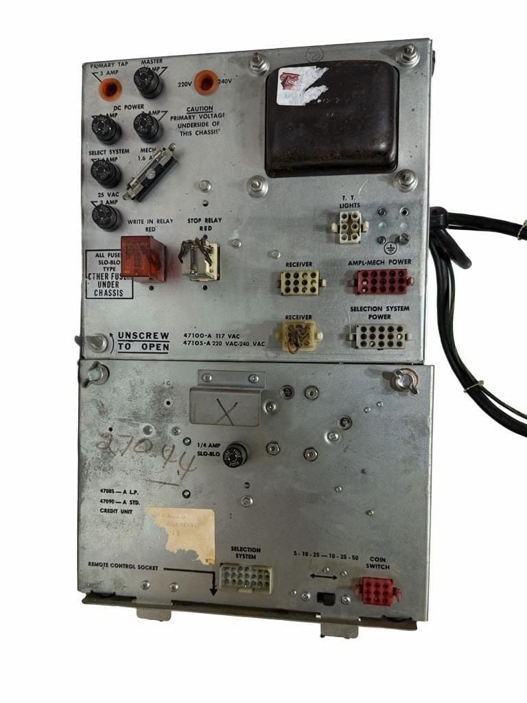 Rock-Ola 488 Power Supply And Credit Unit 47100-A/47105-A and 47805/47090-A 1