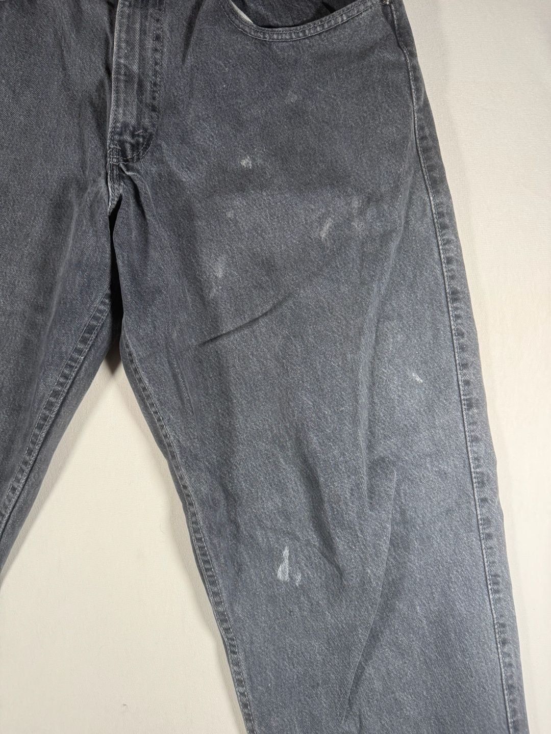 Levi Strauss Signature 545 Loose Fit Jeans Black Denim 6