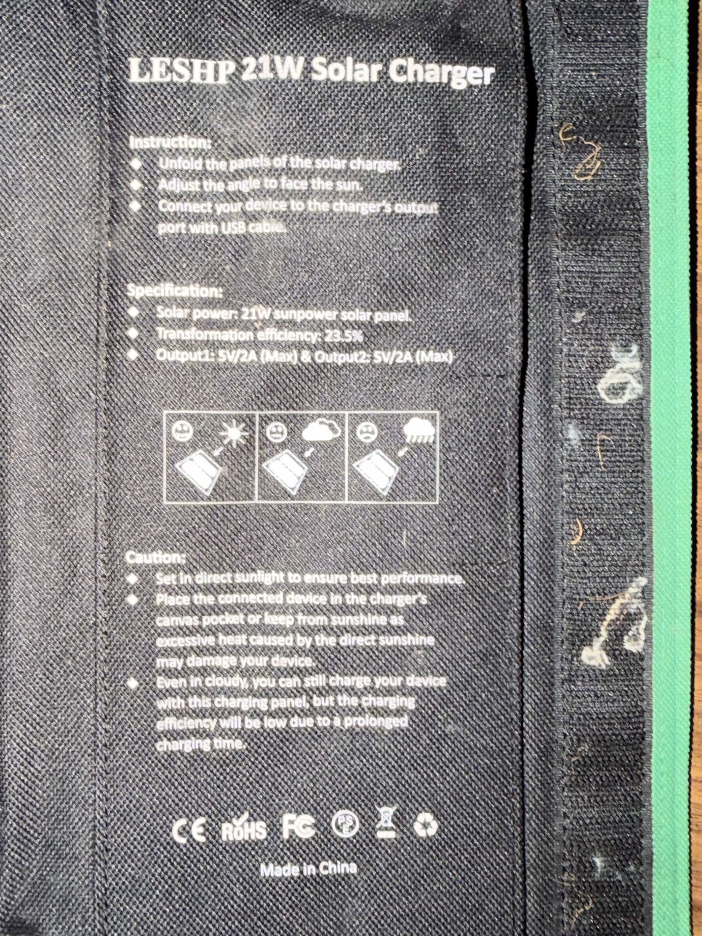 LESHP 21W Solar Charger 3