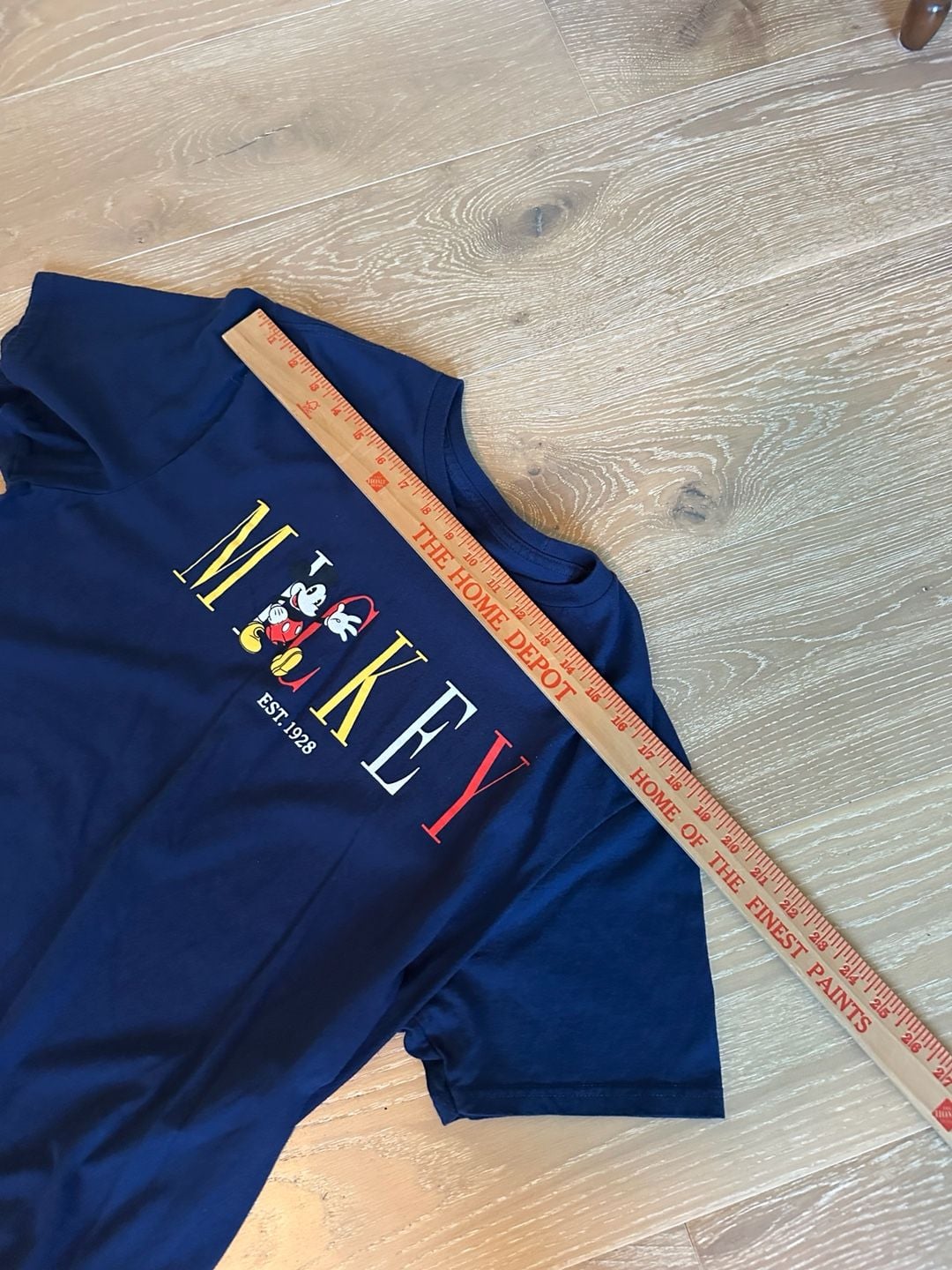 Disney Mickey Mouse Est 1928 T-Shirt Size L Navy Blue 5